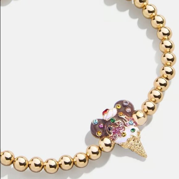 BaubleBar Jewelry - BaubleBar Pisa Bracelet Disney Mickey Ice Cream Cone NWT